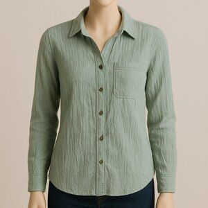 SO Sage Green Textured Shirt